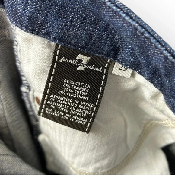 7  for All Mankind Dark Wash "A Pocket" 29 - Picture 8 of 8
